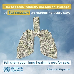 L’OMS et la Journée Mondiale Sans Tabac